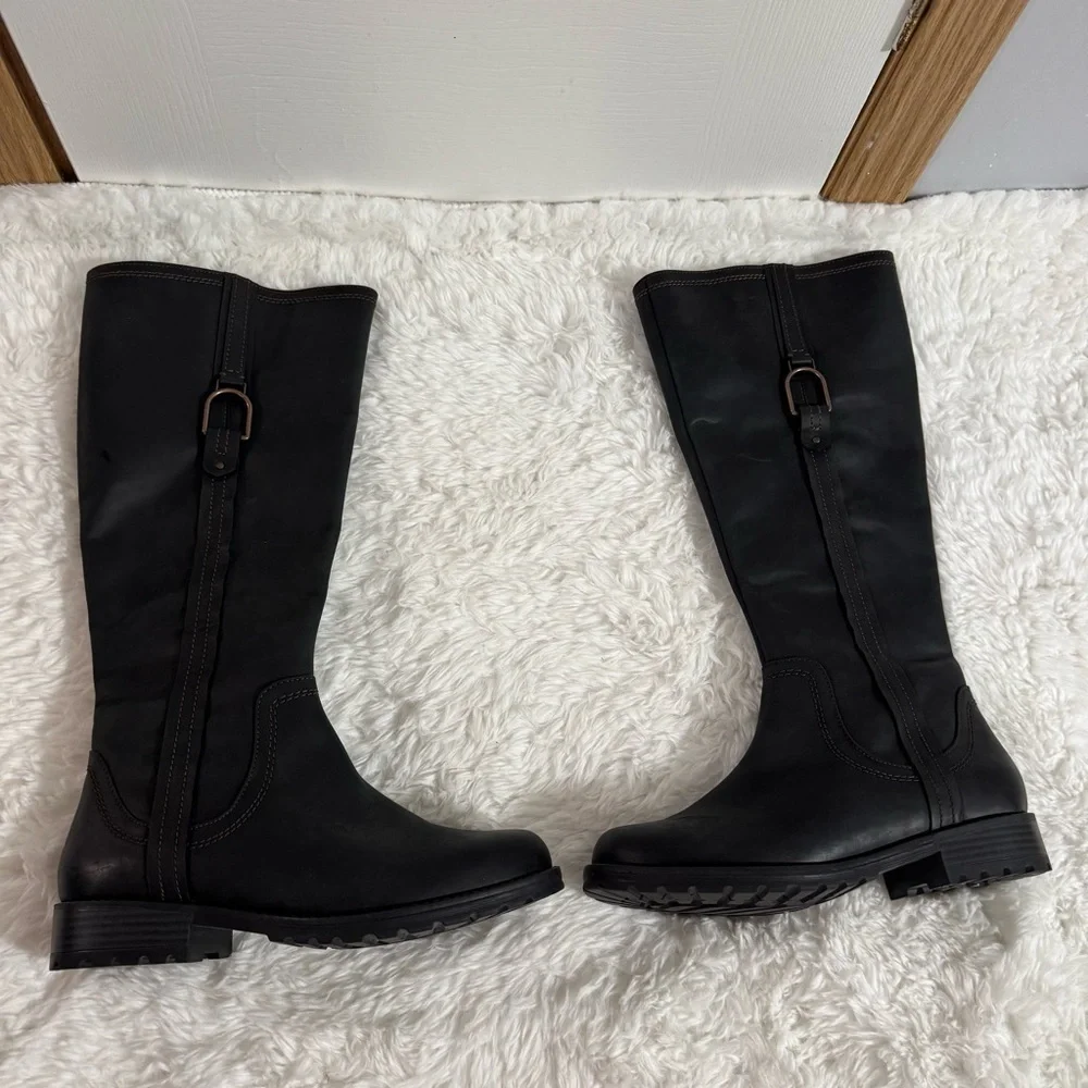 Clarks Black Riding Boots Size 6